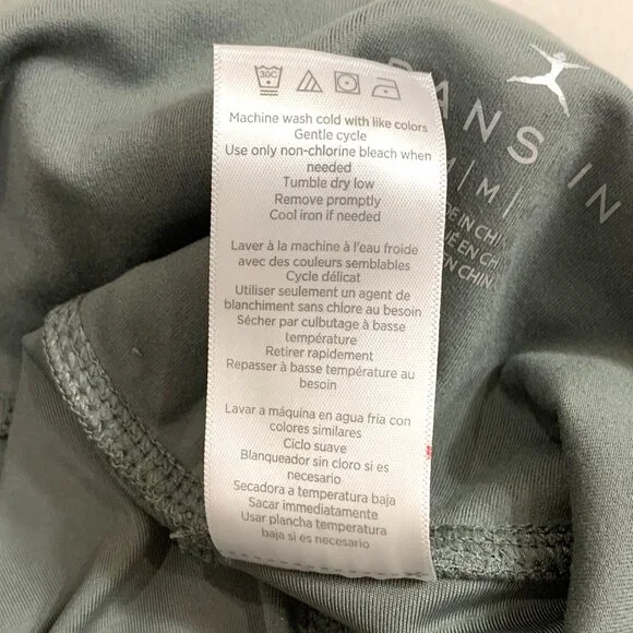 NWT Danskin High-Waisted Leggings Green Full Length Pockets Size M Women - Picture 8 of 13